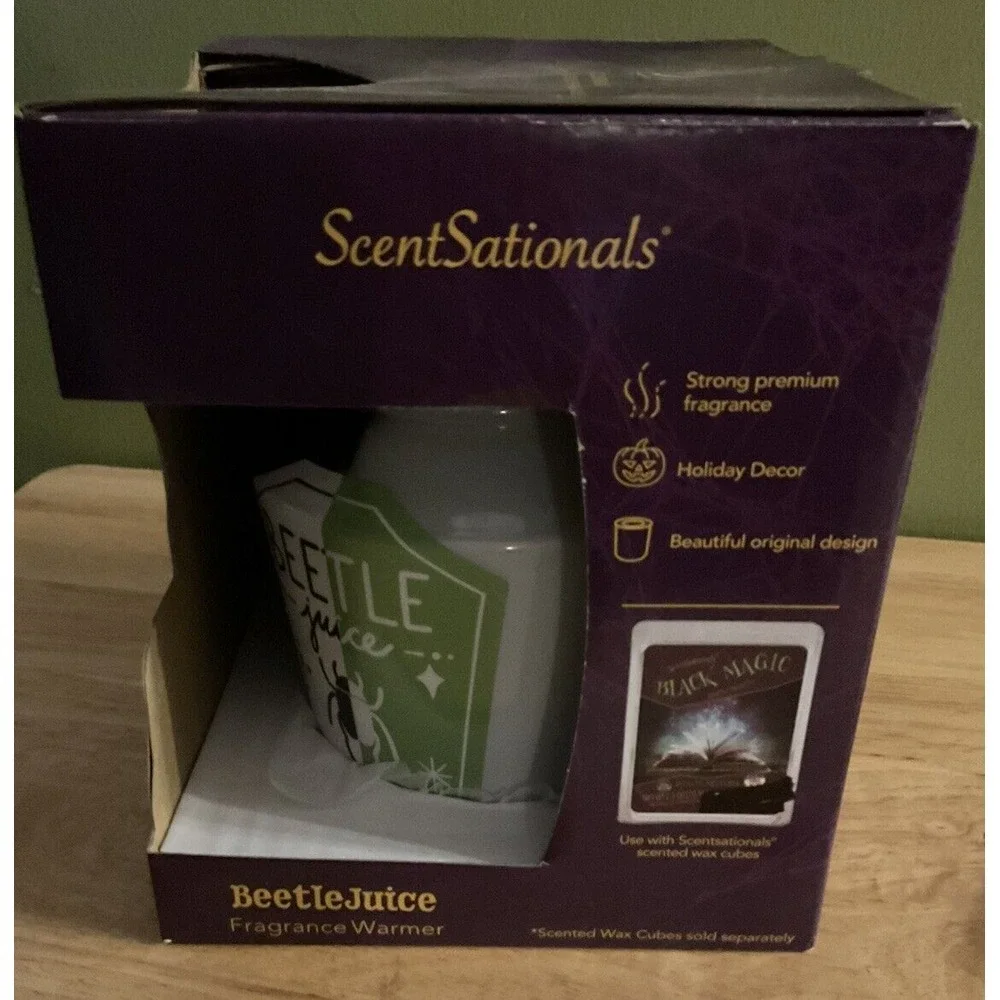 Beetlejuice Scentsationals Scent Warmer Brand New With‎ Bonus Wax Melts